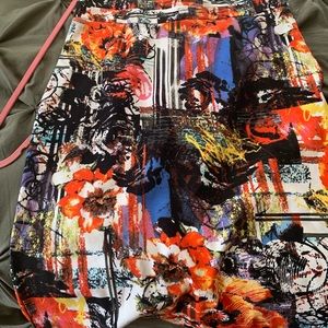 Cute multicolored pencil skirt!